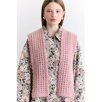 Manuka Soft Dokulu Yakalı Şal Pembe Aw25atk00005-78 Pembe Manuka Soft Dokulu Yakalı Şal Pembe Aw25atk00005-78 Pembe