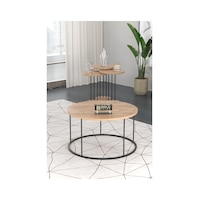 Orta Sehpa Ve Zigon Sehpa Terra 4 Lü Set Ceviz Atlantik