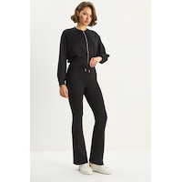 Shade Kadın Yarasa Kol Crop Hırka İspanyol Pantolon Modal Alt-üst Takım 4059 60283731 - Siyah Shade Kadın Yarasa Kol Crop Hırka İspanyol Pantolon Modal Alt-üst Takım 4059 60283731 - Siyah