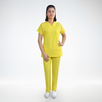 Sarı Terikoton Alt Üst Takım Sarı Terikoton Alt Üst Takım