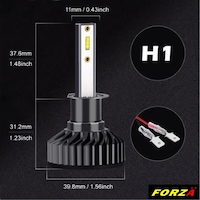 Forza Csp Mini Serisi H1 Uyumlu Led Xenon Far Ampülü Seti 6000k Beyaz Kısa / Uzun Far İçin Lhp01 Forza Csp Mini Serisi H1 Uyumlu Led Xenon Far Ampülü Seti 6000k Beyaz Kısa / Uzun Far İçin Lhp01