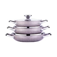 Korkmaz Browni 6 Parça Büyük Boy Omlet Sahan Set A2920 Kahverengi Korkmaz Browni 6 Parça Büyük Boy Omlet Sahan Set A2920 Kahverengi
