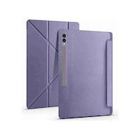 Galaxy Uyumlu Tab S10 Ultra Uyumlu 14.6 İnç Kalem Bölmeli Standlı Tri Folding Tablet Kılıfı Kapaklı Kılıf Galaxy Uyumlu Tab S10 Ultra Uyumlu 14.6 İnç Kalem Bölmeli Standlı Tri Folding Tablet Kılıfı Kapaklı Kılıf