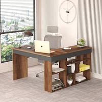Robin Home Boston Kitaplık Raflı L Bilgisayar & Çalışma Masası Robin Home Boston Kitaplık Raflı L Bilgisayar & Çalışma Masası