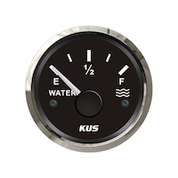 KUS Su Göstergesi Siyah 0–190 Ohm 12/24V 52 MM KUS Su Göstergesi Siyah 0–190 Ohm 12/24V 52 MM