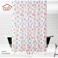 Evdy Duş Perdesi 8168 Pembe Çift Kanat Çok Renkli Evdy Duş Perdesi 8168 Pembe Çift Kanat Çok Renkli