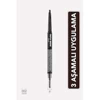 Flormar Triple Brow Kaş Pudrası ve Fırça İçeren Kaş Kalemi 002 Auburn Flormar Triple Brow Kaş Pudrası ve Fırça İçeren Kaş Kalemi 002 Auburn