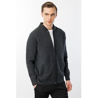 Jack & Jones Desen Erkek Minimalist Uzun Kol Kazak Mont - Günlük & Şık Koyu Füme Jack & Jones Desen Erkek Minimalist Uzun Kol Kazak Mont - Günlük & Şık Koyu Füme