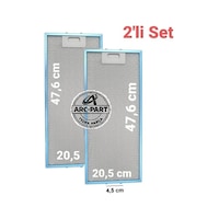Silverline Aspiratör Alüminyum Filtre - 2'li Set - 20,5x47,6 Cm 2 Adet Silverline Aspiratör Alüminyum Filtre - 2'li Set - 20,5x47,6 Cm 2 Adet