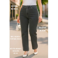 Cedy Denim Cedy Denım - Kadın Büyük Benden Boru Paça Yüksek Bel Regular Fit Likralı Pantolon C626 Gri Cedy Denim Cedy Denım - Kadın Büyük Benden Boru Paça Yüksek Bel Regular Fit Likralı Pantolon C626 Gri