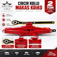 ASTRA LED Makas Kriko, 2 Ton, Cırcır Kollu, Akordiyon Tipi CE Belgeli ISO9001 Sertifikalı TUVTÜRK UYUMLU ASTRA LED Makas Kriko, 2 Ton, Cırcır Kollu, Akordiyon Tipi CE Belgeli ISO9001 Sertifikalı TUVTÜRK UYUMLU