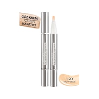 L'Oreal Paris True Match 2'si 1 Arada Göz Kremi Içeren Kapatıcı 1-2D Ivory Beige