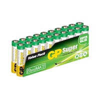 GP GP24A-VS20 Süper Alkalin AAA İnce Kalem Pil 20'li GP GP24A-VS20 Süper Alkalin AAA İnce Kalem Pil 20'li