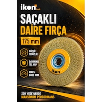 İkon Tools Saçaklı Daire Fırça 175 Mm Tel Fırça Pas Kir Boya Temizleme Metal Yüzey Fırçası İkon Tools Saçaklı Daire Fırça 175 Mm Tel Fırça Pas Kir Boya Temizleme Metal Yüzey Fırçası