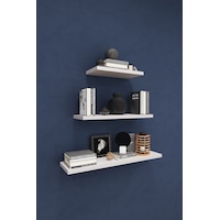 Asra Trend Modern Duvar Rafı DRF-02 %100 MDF 3'lü Dekoratif Organizer Kitaplık Beyaz Asra Trend Modern Duvar Rafı DRF-02 %100 MDF 3'lü Dekoratif Organizer Kitaplık Beyaz