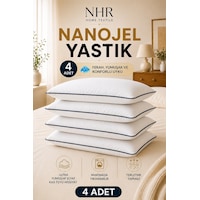 %100 Nanojel Elyaf Dolgulu Uyku Yastığı / 50x70 1200gr / 4 Adet %100 Nanojel Elyaf Dolgulu Uyku Yastığı / 50x70 1200gr / 4 Adet