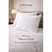 Sleepwell 2 Adet 50 X 70 Cm Slikon Dolgulu Pamuklu 900 Gr Yastık Beyaz Sleepwell 2 Adet 50 X 70 Cm Slikon Dolgulu Pamuklu 900 Gr Yastık Beyaz