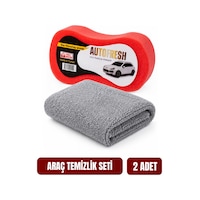 Araç Oto Temizlik Seti Mikrofiber Bez Ve Kıvrımlı Araç Süngeri Araç Oto Temizlik Seti Mikrofiber Bez Ve Kıvrımlı Araç Süngeri