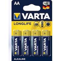 Varta Longlife 4106 Alkaline AA Kalem Pil 4'lü Varta Longlife 4106 Alkaline AA Kalem Pil 4'lü