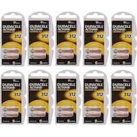 Duracell Activair 312 Numara PR41 İşitme Cihazı Pili 6 x 10'lu Duracell Activair 312 Numara PR41 İşitme Cihazı Pili 6 x 10'lu