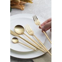 Karaca Orion Gold 6 Kişilik 30 Parça Çatal Kaşık Bıçak Takımı Karaca Orion Gold 6 Kişilik 30 Parça Çatal Kaşık Bıçak Takımı