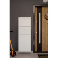 Ceha Kilitli 4'lü Metal Ayakkabılık Beyaz - K.AYK-4 /AB9010/KL Ceha Kilitli 4'lü Metal Ayakkabılık Beyaz - K.AYK-4 /AB9010/KL