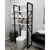 Klozet Üstü Düzenleyici Banyo Raf Beyaz Klozet Üstü Düzenleyici Banyo Raf Beyaz