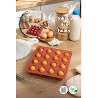 Porsima 30042 Silikon 16lı Muffin Kalıbı Çiçek Kek Kalıbı Kalıbı Kiremit 25 25cm Porsima 30042 Silikon 16lı Muffin Kalıbı Çiçek Kek Kalıbı Kalıbı Kiremit 25 25cm