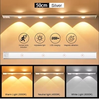 Beyaz Renk 4 Led 50 Cm Hareket Sensörlü Led Işık Tezgah Altı Ofis Ev Led Lamba Çok Renkli Beyaz Renk 4 Led 50 Cm Hareket Sensörlü Led Işık Tezgah Altı Ofis Ev Led Lamba Çok Renkli