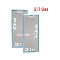 Arçelik Uyumlu P180 Yı Aspiratör Alüminyum Filtre - 2'li Set - 20,5x47,6 Cm 2 Adet Arçelik Uyumlu P180 Yı Aspiratör Alüminyum Filtre - 2'li Set - 20,5x47,6 Cm 2 Adet