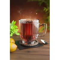 6 Adet Kristal Cam Kulplu Çay Nescafe Kupa Bardak Seti Takımı 6 Adet Kristal Cam Kulplu Çay Nescafe Kupa Bardak Seti Takımı