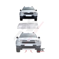 Dacia Duster Uyumlu 2010-2017 Abs Ön Difüzör Gri Dacia Duster Uyumlu 2010-2017 Abs Ön Difüzör Gri