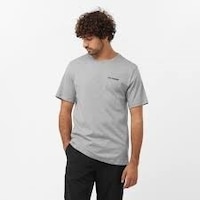 Salomon Graphıc Perf Ss Tee M Heather Grey Koşu T-shırt Lc2219600 001 Salomon Graphıc Perf Ss Tee M Heather Grey Koşu T-shırt Lc2219600 001