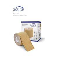 Ac-150 Yüz & Vücut Uyumlu Hipoalerjenik Kinesyo Tape Bandı 5m X 5cm Bej Renk 1 Beden Ac-150 Yüz & Vücut Uyumlu Hipoalerjenik Kinesyo Tape Bandı 5m X 5cm Bej Renk 1 Beden