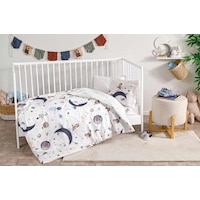 Nevresim Takımı Kıslık Flanelbebe Krem Cute Space Çok renkli Nevresim Takımı Kıslık Flanelbebe Krem Cute Space Çok renkli