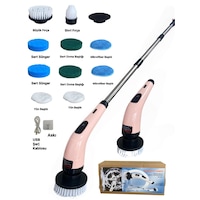 Kraft Hart Şarjlı Temizlik Fırçası 11 Başlıklı Mutfak Banyo Araç Oto Temizleme Fırçası Pembe Kraft Hart Şarjlı Temizlik Fırçası 11 Başlıklı Mutfak Banyo Araç Oto Temizleme Fırçası Pembe