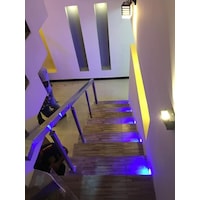 Kare Mavi Işık Analog Sensörlü Led Spot Merdiven Armatürü Kare Mavi Işık Analog Sensörlü Led Spot Merdiven Armatürü
