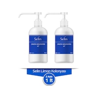 Selin 80 Derece Limon Kolonyası Pompalı 1 L x 2 Selin 80 Derece Limon Kolonyası Pompalı 1 L x 2