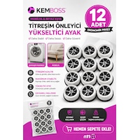 12 Li Titreşim Önleyici Mobilya Yükseltici Ayak Çamaşır Makinesi, Buzdolabı Ve Koltuk Altı Kaymaz Stand Açık Gri 12 Li Titreşim Önleyici Mobilya Yükseltici Ayak Çamaşır Makinesi, Buzdolabı Ve Koltuk Altı Kaymaz Stand Açık Gri