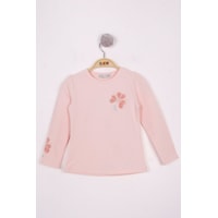 Toontoy Kids Toontoy Kız Çocuk Yonca Nakışlı Sweatshirt Pudra Toontoy Kids Toontoy Kız Çocuk Yonca Nakışlı Sweatshirt Pudra