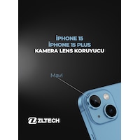 İphone 15/15plus Uyumlu Kamera Lens Koruyucu Mavi İphone 15/15plus Uyumlu Kamera Lens Koruyucu Mavi