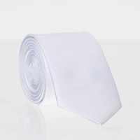 Gaffy Beyaz Slim Fit Düz Renk Dokuma Kravat / DDK-49 Beyaz Gaffy Beyaz Slim Fit Düz Renk Dokuma Kravat / DDK-49 Beyaz