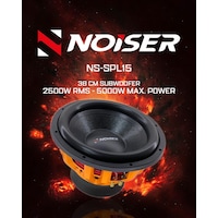 Noiser Ns-spl15 38 Cm Subwoofer Bas 4 Ohm 5000 Watt Max Power 2500 Rms Noiser Ns-spl15 38 Cm Subwoofer Bas 4 Ohm 5000 Watt Max Power 2500 Rms
