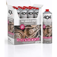 404 Pas Sökücü Sprey 400ml 25li Koli 404 Pas Sökücü Sprey 400ml 25li Koli