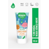 Siveno %100 Doğal Bebek Güneş Kremi Leke Karşıtı Nemlendirici Bitkisel Vegan UVA UVB SPF 50+ 50 ML Siveno %100 Doğal Bebek Güneş Kremi Leke Karşıtı Nemlendirici Bitkisel Vegan UVA UVB SPF 50+ 50 ML