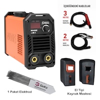 Nuriş Ma200e İnverter Kaynak Makinesi + Kaynak Maskesi + 100lü Elektrod Nuriş Ma200e İnverter Kaynak Makinesi + Kaynak Maskesi + 100lü Elektrod