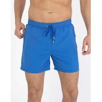 Miami Beach Saks Su İtici Özellikli Erkek Havuz Deniz Şort Mayo - Basic Model