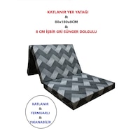 Katlanır Yer Yatağı Tek Kişilik Sünger Katlanır Yatak 80x180 Cm 8 Cm Gri Kalın Sünger Gri Gri Katlanır Yer Yatağı Tek Kişilik Sünger Katlanır Yatak 80x180 Cm 8 Cm Gri Kalın Sünger Gri Gri