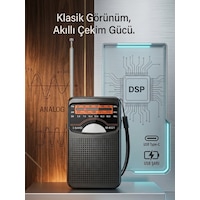 Şarjlı Cep Radyosu Fm Am Sw 3 Bant Deprem Çantası İçin Küçük El Radyosu Şarjlı Cep Radyosu Fm Am Sw 3 Bant Deprem Çantası İçin Küçük El Radyosu