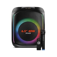 Powerway MIO Taşınabilir Mikrofonlu 40 W Parti Karaoke Kumandalı Bluetooth Hoparlör Led Işıklı Powerway MIO Taşınabilir Mikrofonlu 40 W Parti Karaoke Kumandalı Bluetooth Hoparlör Led Işıklı